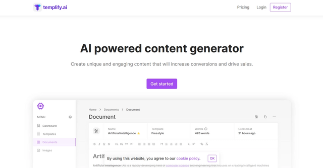 Read more about the article Templify.ai : Details and Key Features