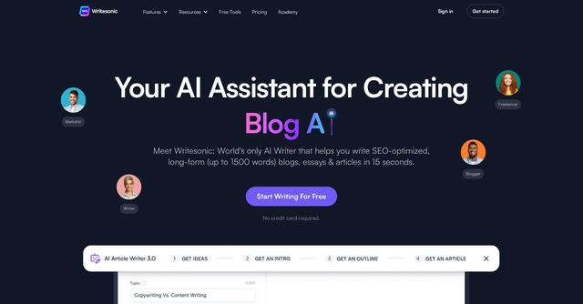 Read more about the article Writesonic AI : Details and Key Features