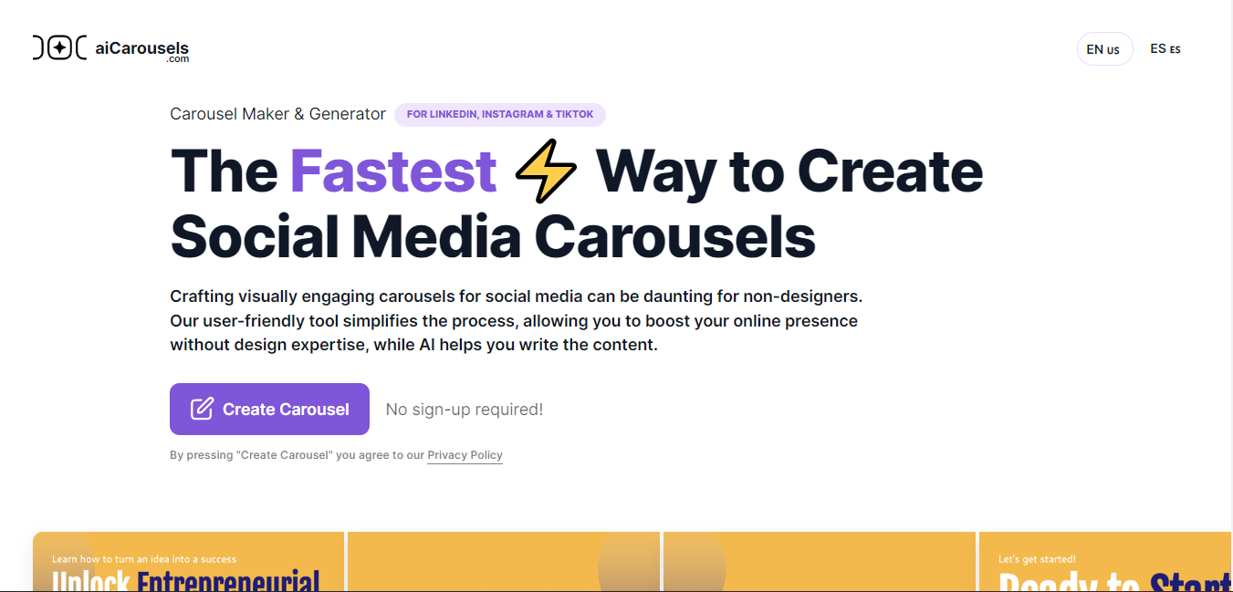 Read more about the article Carousel Generator AI : Details and Key Features