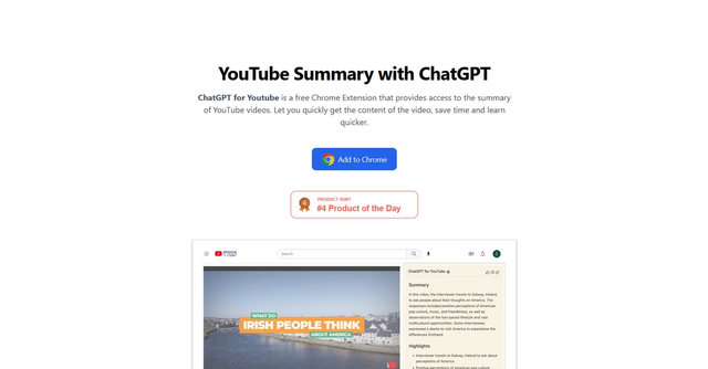 Read more about the article ChatGPT for Youtube AI : Details and Key Features