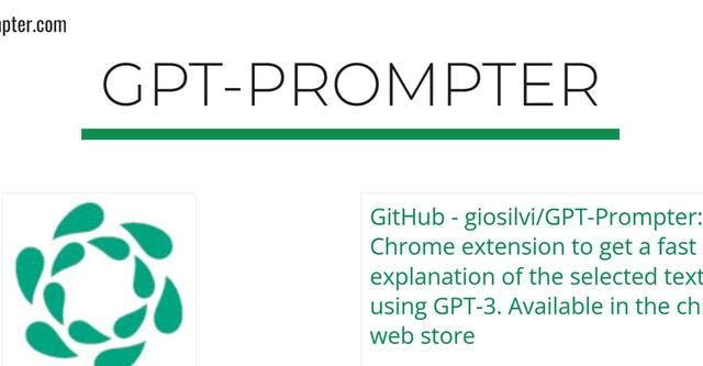 Read more about the article GPT-Prompter AI : Details and Key Features