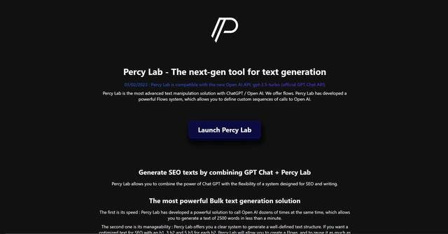 Read more about the article Percy Lab AI : Details and Key Features