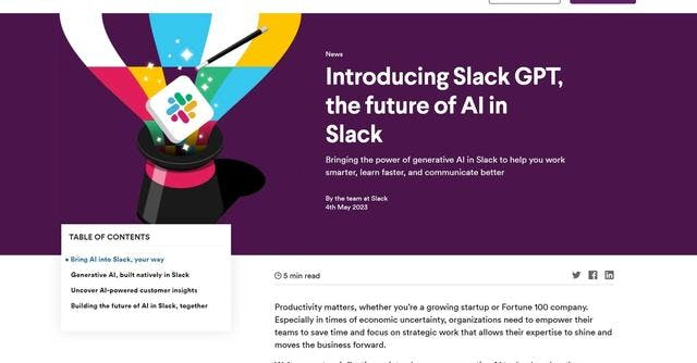 Read more about the article Slack GPT AI : Details and Key Features