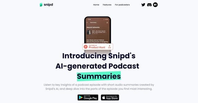 Read more about the article Snipd AI : Details and Key Features