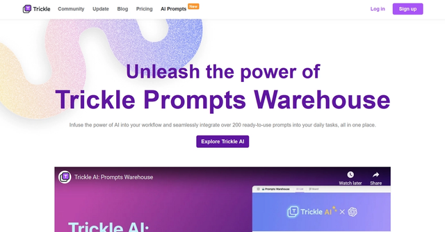 Read more about the article Trickle AI: Prompts Warehouse : Details and Key Features